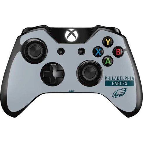 NFL Philadelphia Eagles Silver Performance Series Xbox One Controller Skin