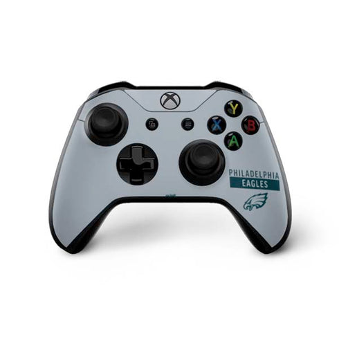 NFL Philadelphia Eagles Silver Performance Series Xbox One X Controller Skin