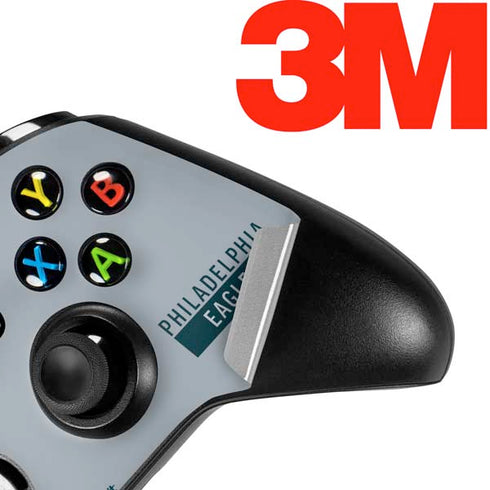 NFL Philadelphia Eagles Silver Performance Series Xbox One X Controller Skin