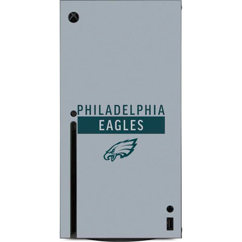 NFL Philadelphia Eagles Silver Performance Series Xbox Series X Console Skin