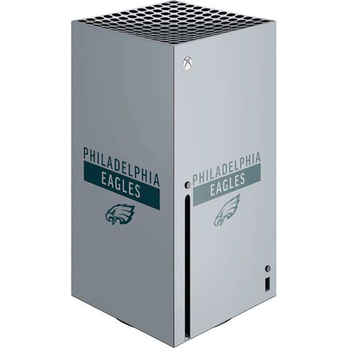 NFL Philadelphia Eagles Silver Performance Series Xbox Series X Console Skin