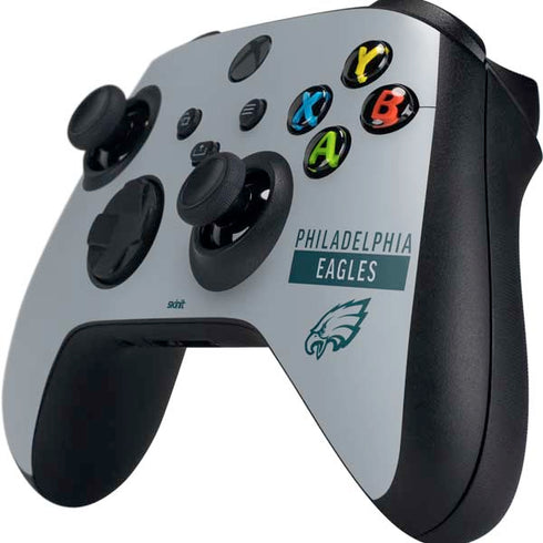 NFL Philadelphia Eagles Silver Performance Series Xbox Series X Controller Skin