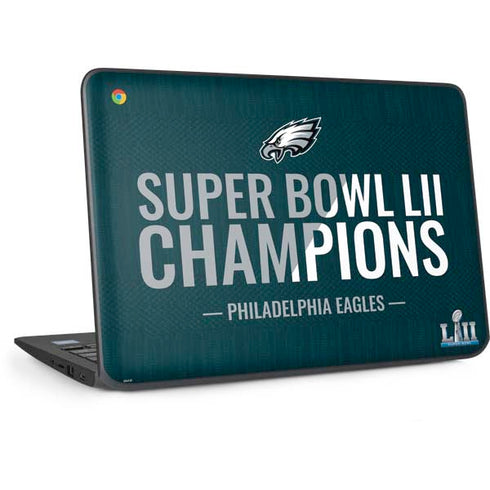 NFL Philadelphia Eagles Super Bowl LII Champions HP Chromebook Skin