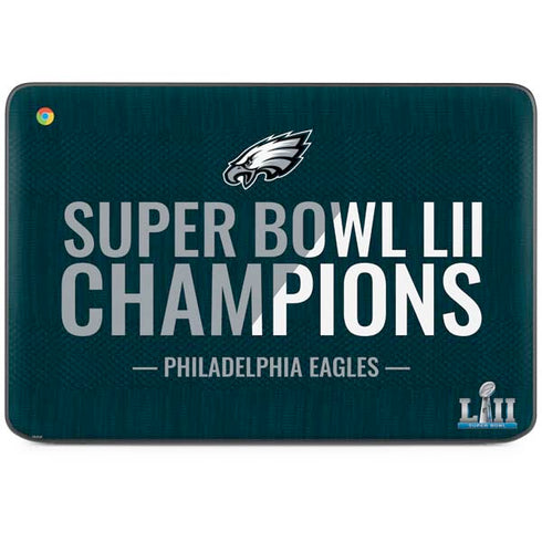 NFL Philadelphia Eagles Super Bowl LII Champions HP Chromebook Skin