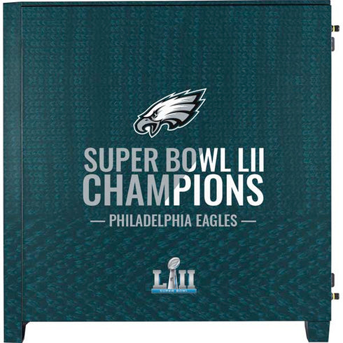 NFL Philadelphia Eagles Super Bowl LII Champions Corsair 4000D Tempered Glass Mid-Tower ATX Case Skin