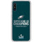 NFL Philadelphia Eagles Super Bowl LII Champions Galaxy A10e Clear Case