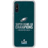 NFL Philadelphia Eagles Super Bowl LII Champions Galaxy A10e Clear Case