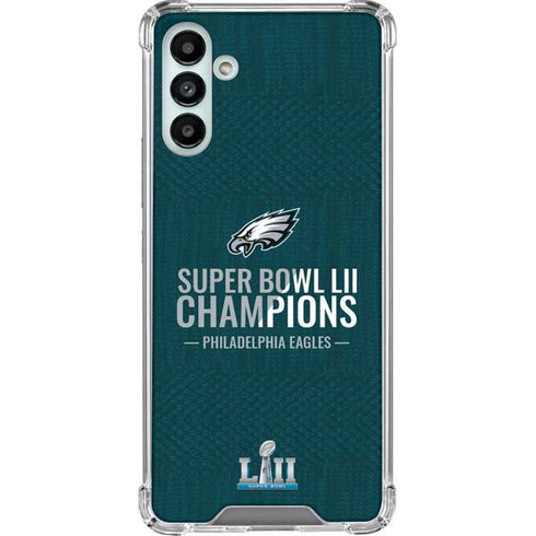 NFL Philadelphia Eagles Super Bowl LII Champions Galaxy A13 5G Clear Case