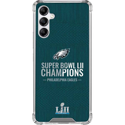 NFL Philadelphia Eagles Super Bowl LII Champions Galaxy A14 5G Clear Case