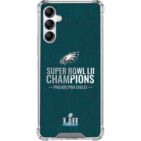 NFL Philadelphia Eagles Super Bowl LII Champions Galaxy A15 5G Clear Case