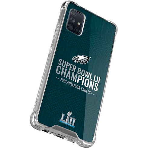 NFL Philadelphia Eagles Super Bowl LII Champions Galaxy A51 5G Clear Case