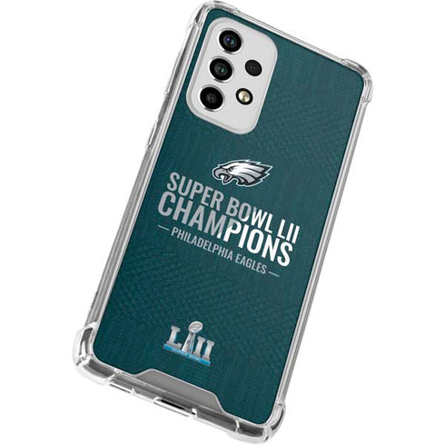 NFL Philadelphia Eagles Super Bowl LII Champions Galaxy A53 5G Clear Case
