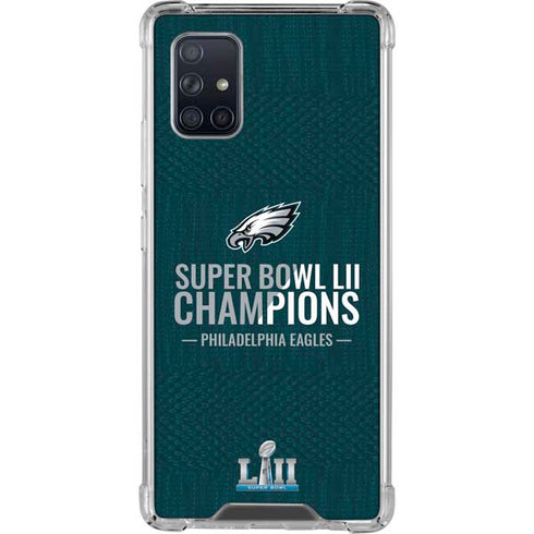 NFL Philadelphia Eagles Super Bowl LII Champions Galaxy A71 5G Clear Case