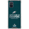 NFL Philadelphia Eagles Super Bowl LII Champions Galaxy A71 5G Clear Case