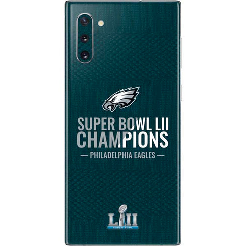 NFL Philadelphia Eagles Super Bowl LII Champions Galaxy Note 10 Skin