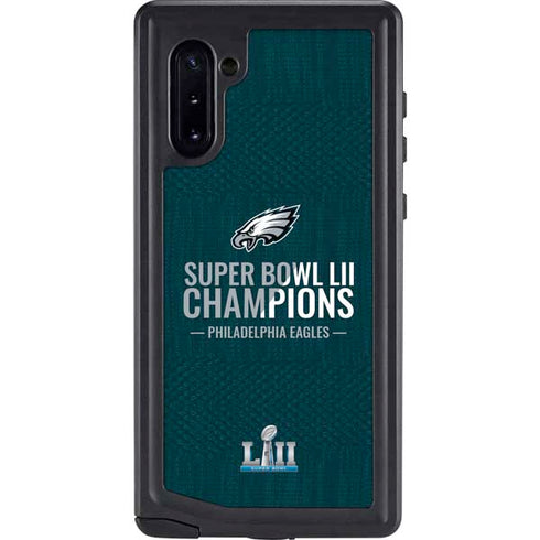 NFL Philadelphia Eagles Super Bowl LII Champions Galaxy Note 10 Waterproof Case