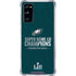 NFL Philadelphia Eagles Super Bowl LII Champions Galaxy S20 FE Clear Case