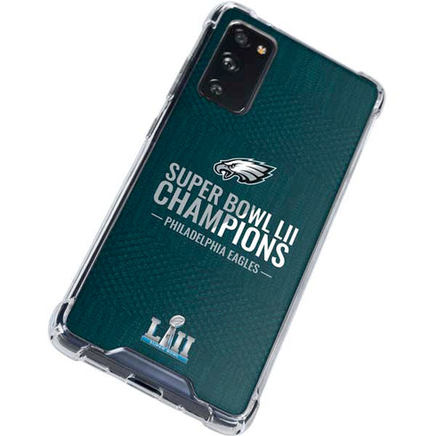 NFL Philadelphia Eagles Super Bowl LII Champions Galaxy S20 FE Clear Case