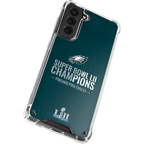 NFL Philadelphia Eagles Super Bowl LII Champions Galaxy S21 Plus 5G Clear Case