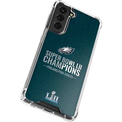 NFL Philadelphia Eagles Super Bowl LII Champions Galaxy S22 Plus Clear Case