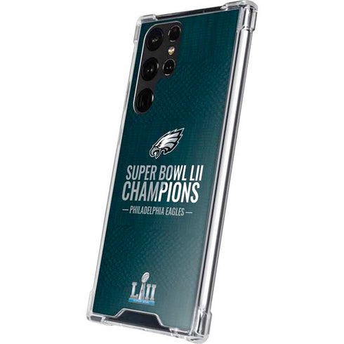 NFL Philadelphia Eagles Super Bowl LII Champions Galaxy S22 Ultra Clear Case