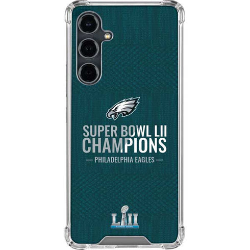 NFL Philadelphia Eagles Super Bowl LII Champions Galaxy S23 FE Clear Case