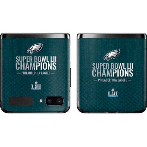 NFL Philadelphia Eagles Super Bowl LII Champions Galaxy Z Flip Skin