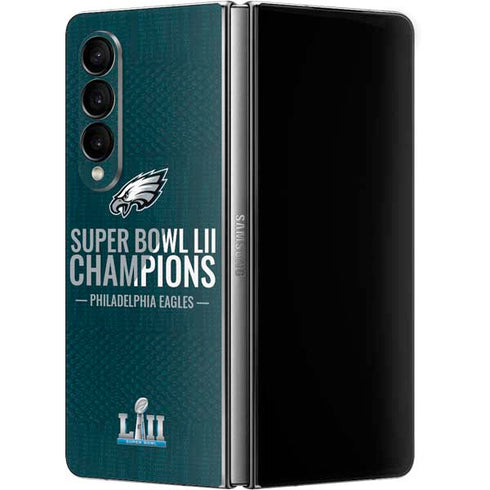 NFL Philadelphia Eagles Super Bowl LII Champions Galaxy Z Fold4 5G Skin