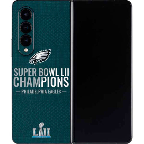 NFL Philadelphia Eagles Super Bowl LII Champions Galaxy Z Fold4 5G Skin