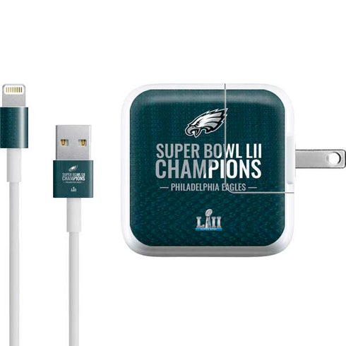 NFL Philadelphia Eagles Super Bowl LII Champions iPad Charger (10W USB) Skin