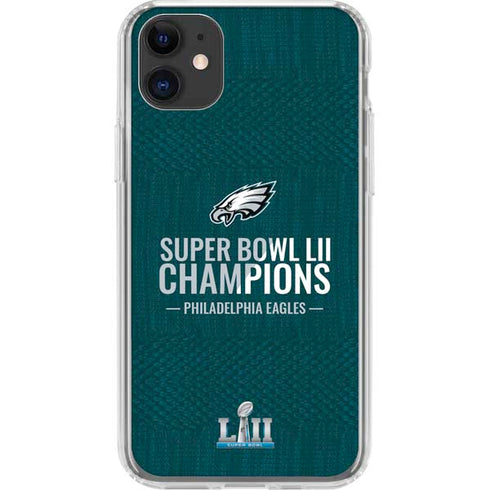 NFL Philadelphia Eagles Super Bowl LII Champions iPhone 11 Clear Case