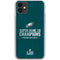 NFL Philadelphia Eagles Super Bowl LII Champions iPhone 11 Clear Case