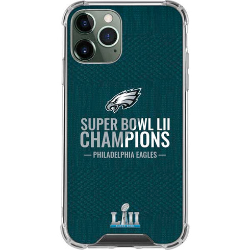 NFL Philadelphia Eagles Super Bowl LII Champions iPhone 11 Pro Max Clear Case