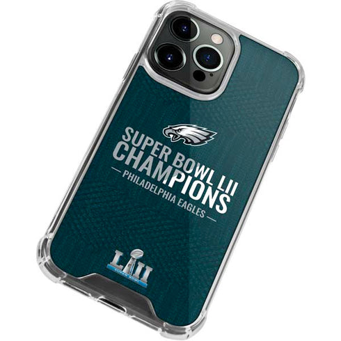 NFL Philadelphia Eagles Super Bowl LII Champions iPhone 13 Pro Clear Case