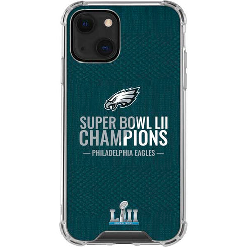 NFL Philadelphia Eagles Super Bowl LII Champions iPhone 15 Plus Clear Case