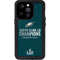 NFL Philadelphia Eagles Super Bowl LII Champions iPhone 14 Pro Waterproof Case