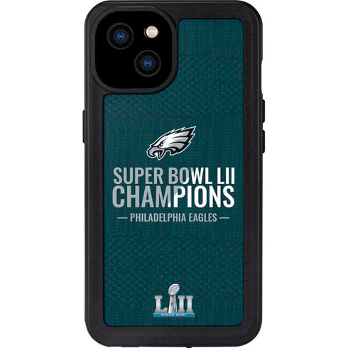 NFL Philadelphia Eagles Super Bowl LII Champions iPhone 15 Plus Waterproof Case