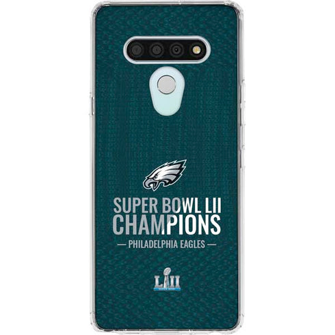 NFL Philadelphia Eagles Super Bowl LII Champions LG Stylo 6 Clear Case