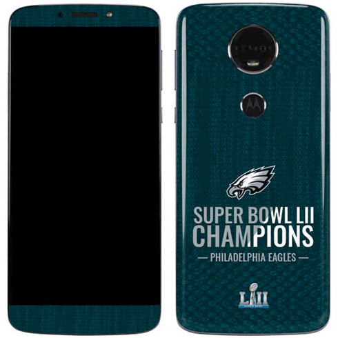NFL Philadelphia Eagles Super Bowl LII Champions Moto E5 Plus Skin