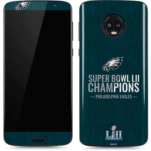 NFL Philadelphia Eagles Super Bowl LII Champions Moto G6 Skin