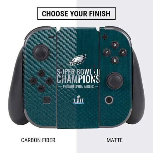 NFL Philadelphia Eagles Super Bowl LII Champions Nintendo Switch Bundle Skin