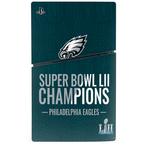 NFL Philadelphia Eagles Super Bowl LII Champions PS5 Slim Digital Edition Console Skin