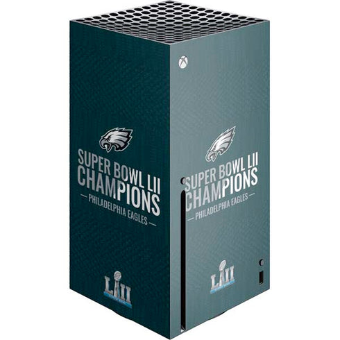 NFL Philadelphia Eagles Super Bowl LII Champions Xbox Series X Console Skin