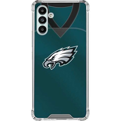 NFL Philadelphia Eagles Team Jersey Galaxy A13 5G Clear Case
