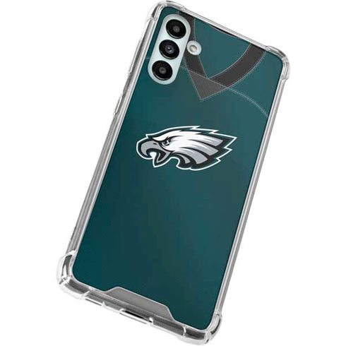 NFL Philadelphia Eagles Team Jersey Galaxy A13 5G Clear Case