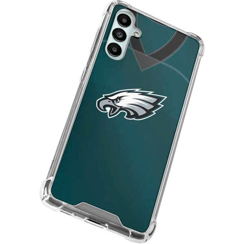 NFL Philadelphia Eagles Team Jersey Galaxy A14 5G Clear Case