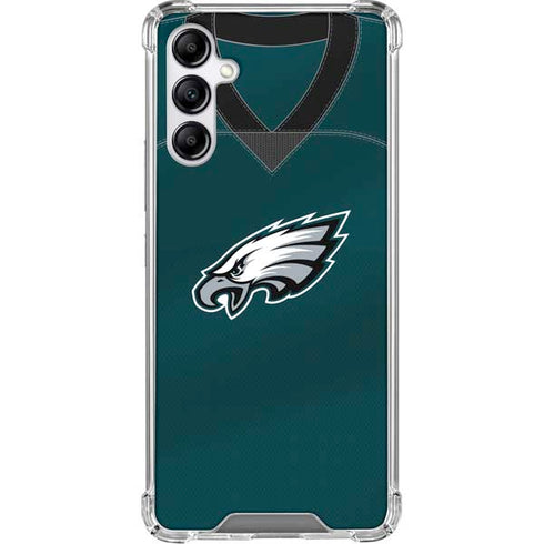 NFL Philadelphia Eagles Team Jersey Galaxy A15 5G Clear Case