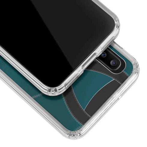 NFL Philadelphia Eagles Team Jersey Galaxy A30 Clear Case