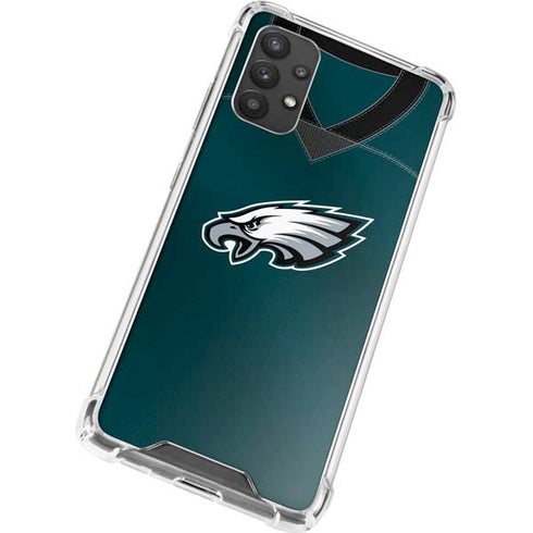 NFL Philadelphia Eagles Team Jersey Galaxy A32 5G Clear Case