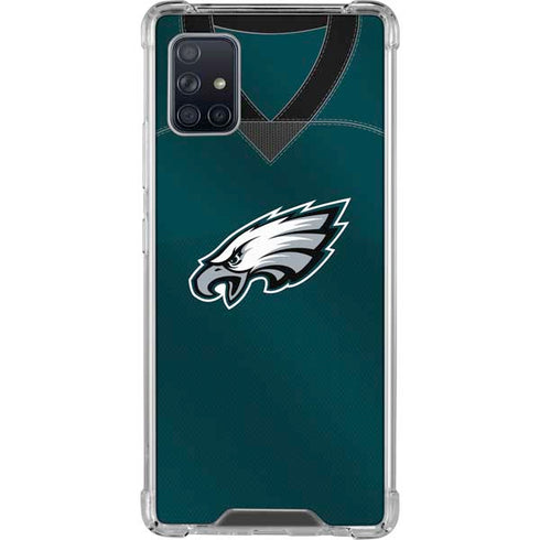 NFL Philadelphia Eagles Team Jersey Galaxy A51 5G Clear Case